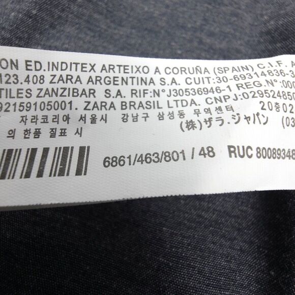 NEW Zara Man Old Money Sueded Elbow Patch 2 Button Blazer Jacket Gray Academia - Picture 12 of 12